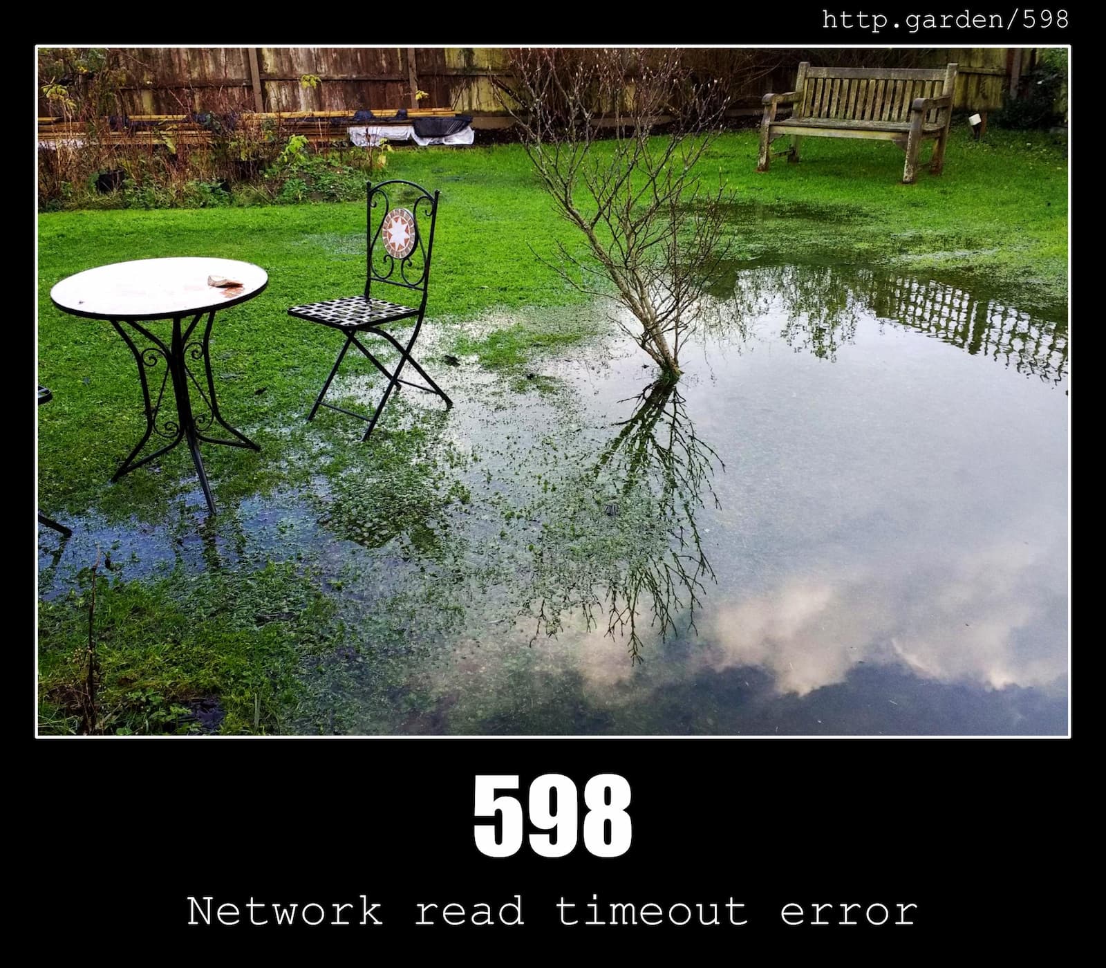 HTTP Status Code 598 Network read timeout error & Gardening
