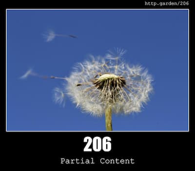 206 Partial Content  & Gardening