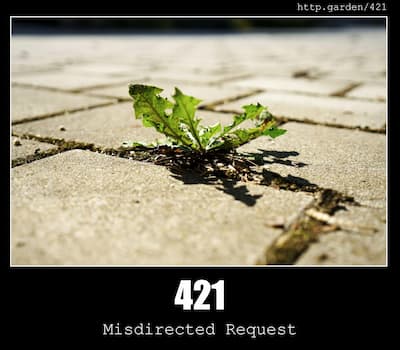 421 Misdirected Request & Gardening