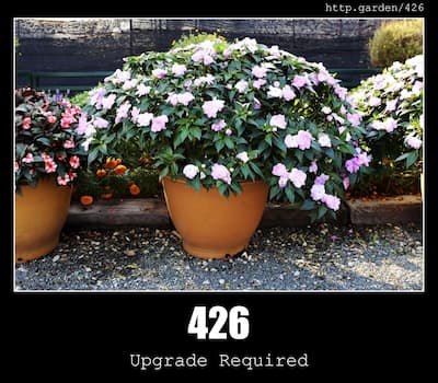 426 Upgrade Required & Gardening