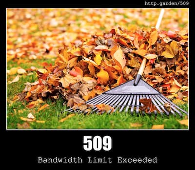 509 Bandwidth Limit Exceeded & Gardening